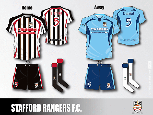 Stafford Rangers F.C. 2009/2010 kits