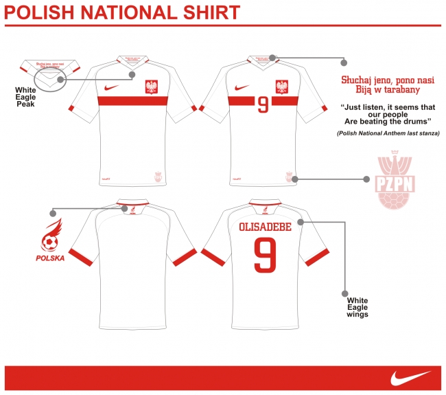 Poland National Shirt by Nike