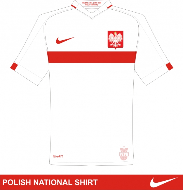 Poland National Shirt by Nike - Front