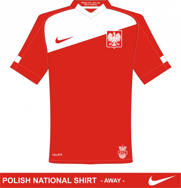 Poland National Shirt by Nike - Front (away)
