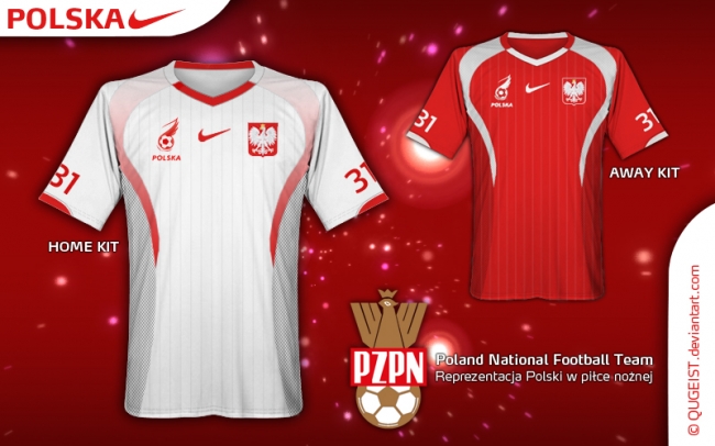 Poland Nike Home/Away Kit Design by Qugeist
