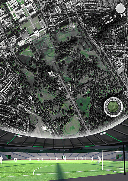 Stadium for Three Sided Football