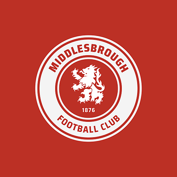 Middlesbrough Football Club – Crimson Lion Crest (England)