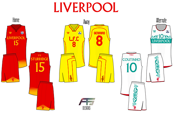 Liverpool FC [If Soccer (Football) Teams Had BasketBall Jerseys] 