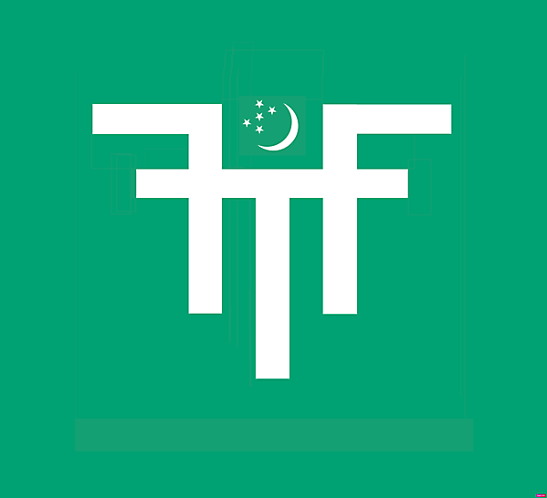 Turkmenistan Football Federation logo.