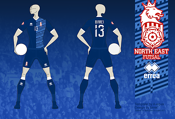 NE FUTSAL Away kit 01, based in Matupeco's crest v01