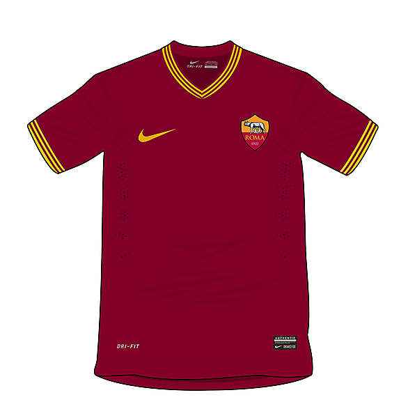 AS Roma Nike concept - Home shirt