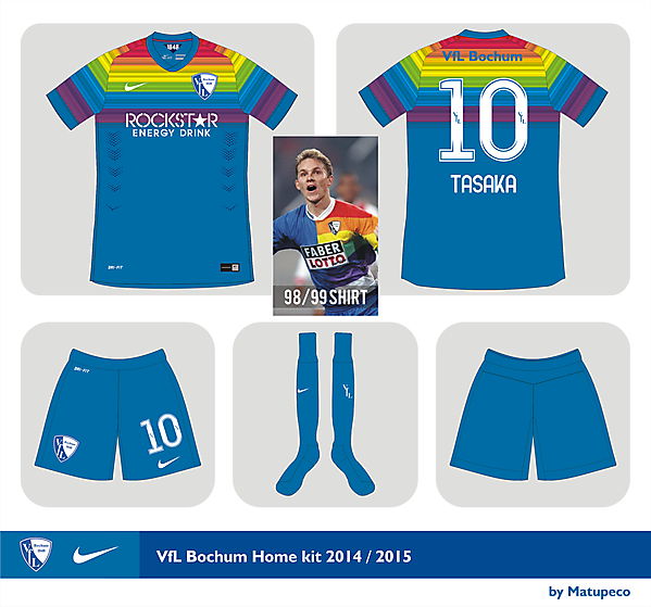 VfL Bochum home kit 2014 - 2015