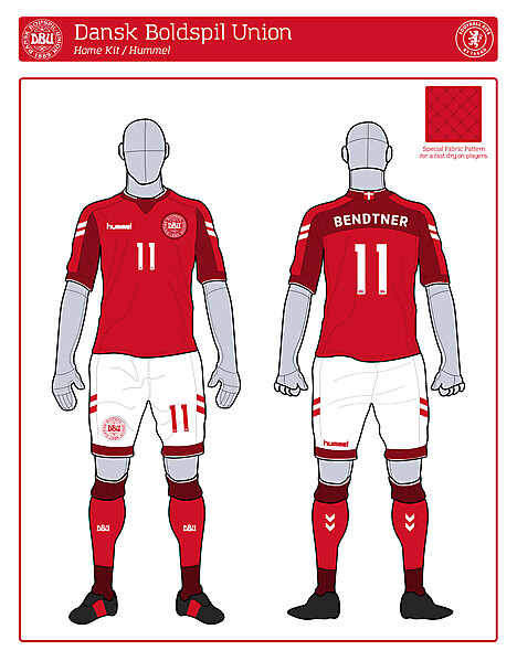 Denmark Home Kit WC 2014 Comp.