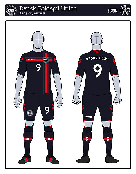 Denmark Away Kit (Not for Comp)
