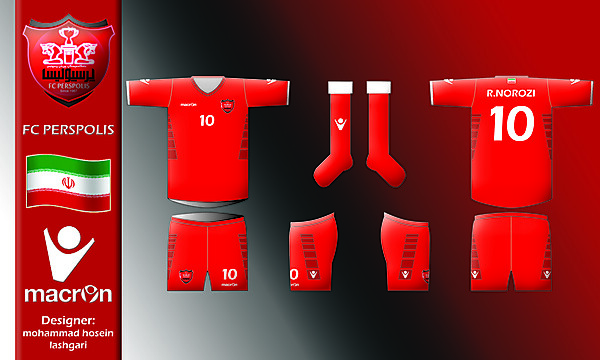 FC PERSPOLIS - Home Kit By Macron