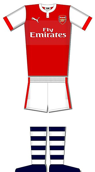 Arsenal home kit 14-15