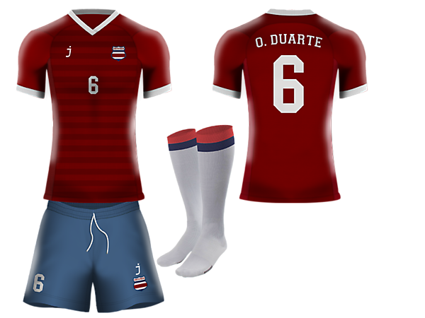 Costa Rica home kit by J-sports