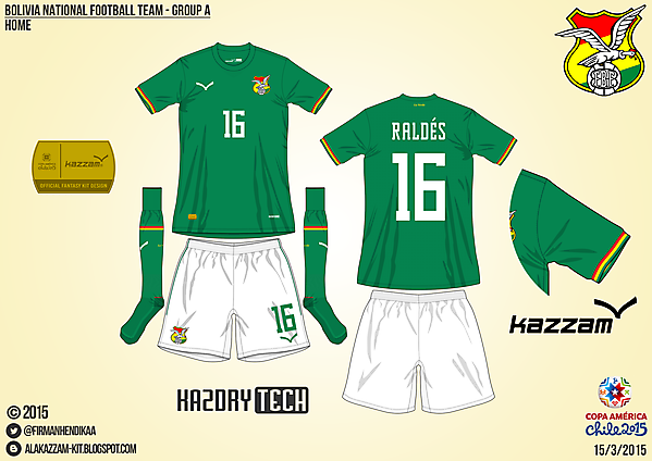 Bolivia Home - Group A, 2015 Copa América