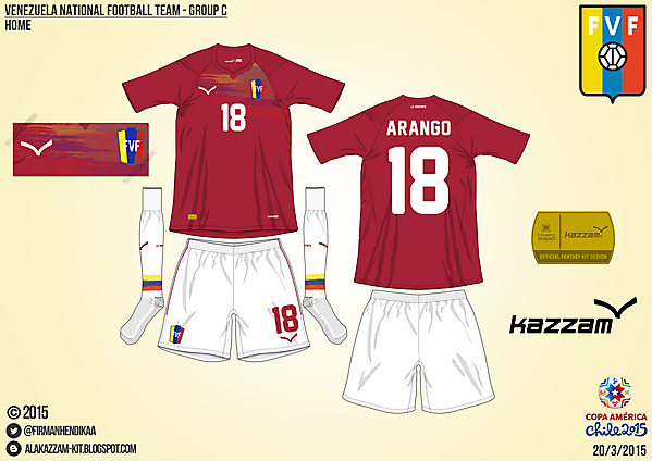Venezuela Home - Group C, 2015 Copa América