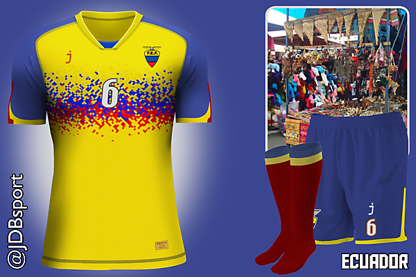 Ecuador home kit - Copa América 2015