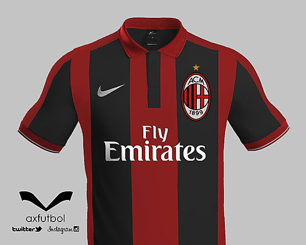 AC Milan nike kit design