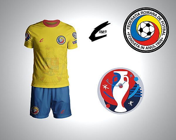 Romania Euro 2016 Home Rebrand