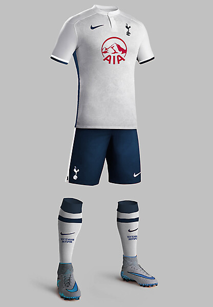 tottenham hotspur home kit design