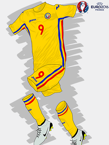 UEFA EURO 2016 - Romania Home Kit