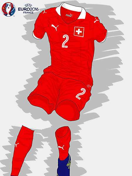 UEFA EURO 2016 - Switzerland Home Kit