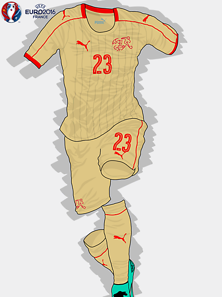 UEFA EURO 2016 - Switzerland Away Kit