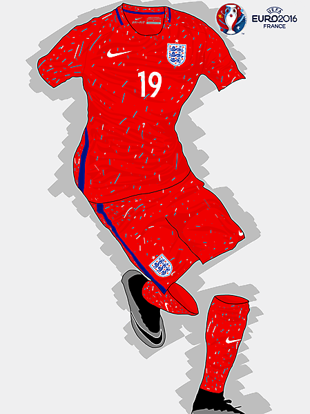 UEFA EURO 2016 - England Home Kit