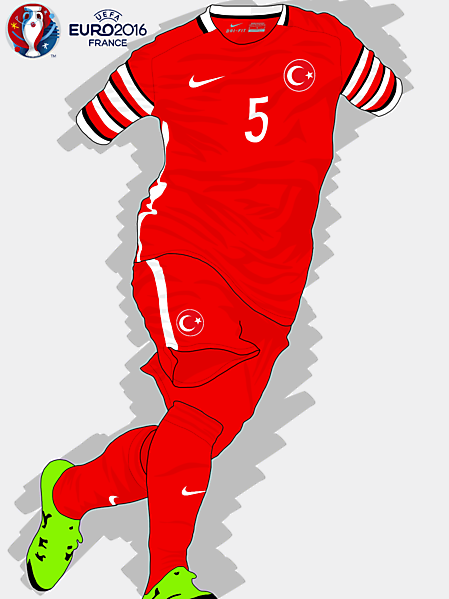 UEFA EURO 2016 - Turkey Home Kit