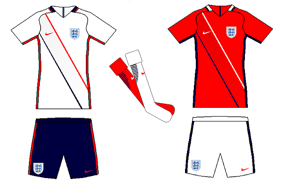 England Home and Away Kit Concepts
