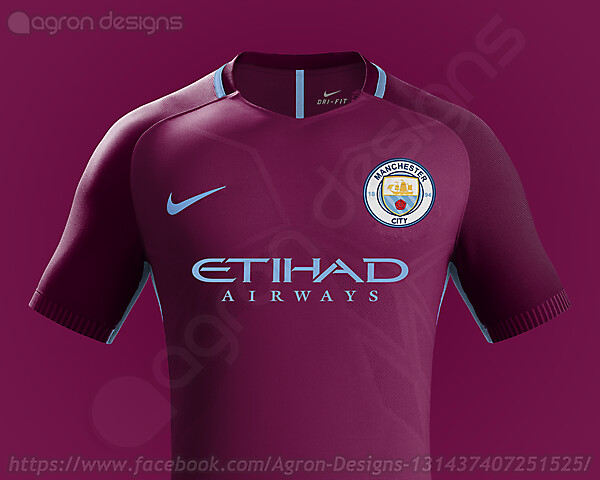 Nike Manchester City Fc 2017-18 Away Kit Based On Leaked Images
