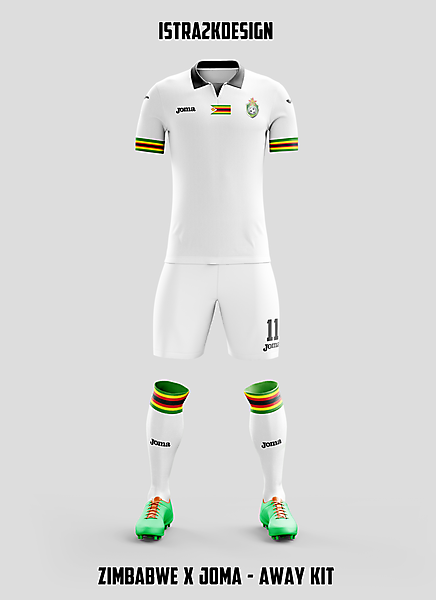 Zimbabwe x Joma - Away kit // by Istra2kDesign