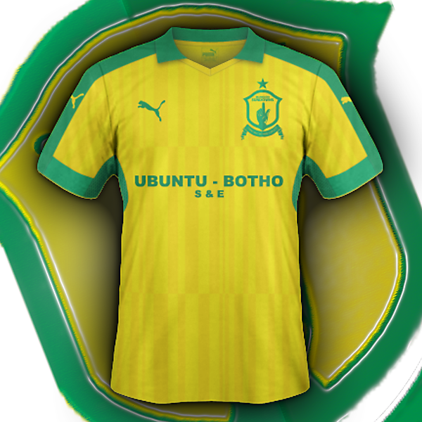 Mamelodi Sundowns home (based on my crest redesign for CRC)