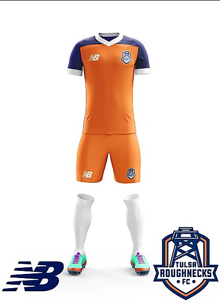 Tulsa Roughnecks FC New Balance 2018 Home kit