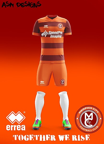 Memphis City FC Errea Home Kit 2018