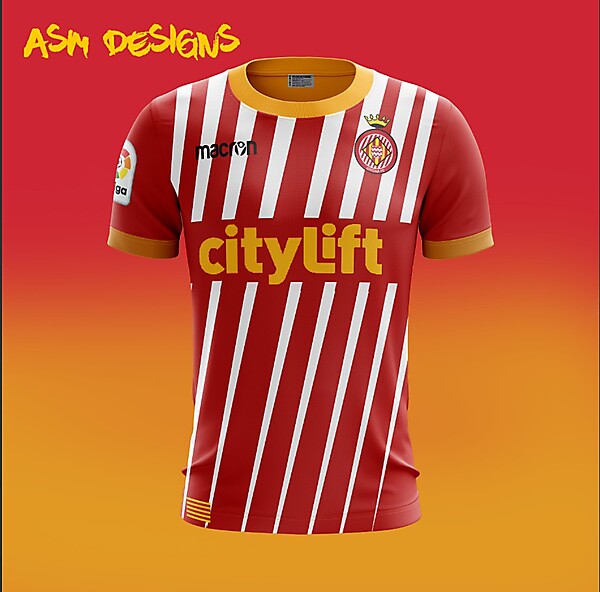 Girona FC Macron 2018 Home Kit