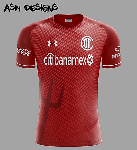 Deportivo Toluca F.C. Under Armour 2018 Home Kit