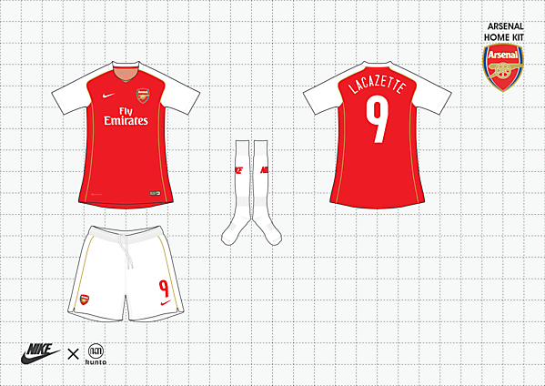 nike x kunto arsenal home