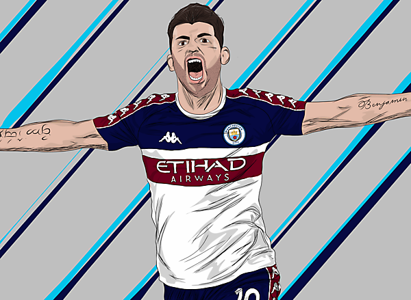 Kun Agüero x Man. City x Kappa - Away Kit