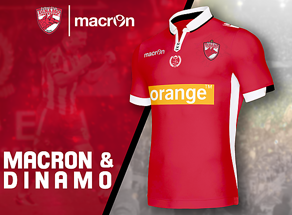 Dinamo Bucharest x Macron - Home shirt