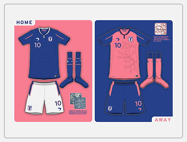 Japan Home & Away kits