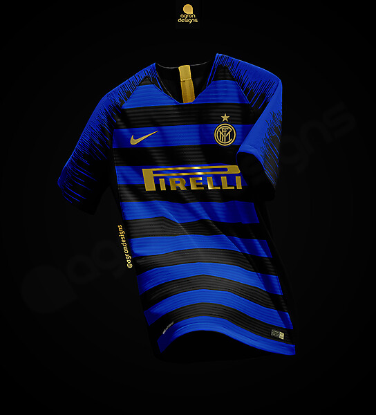 NIKE INTER FC HOME KIT CONCEPT (HORIZONTAL STRIPES)