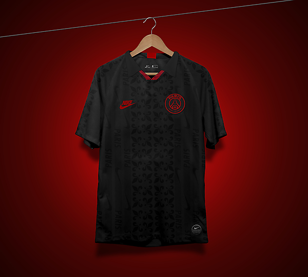 Nike Paris Saint-Germain  Black 90's Retro Concept