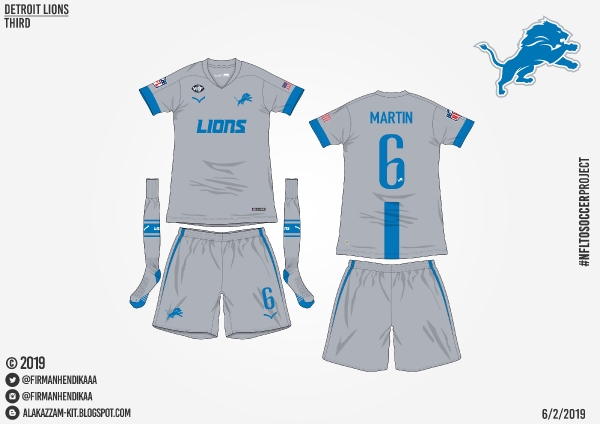 #NFLtoSoccerProject - Detroit Lions (Third)