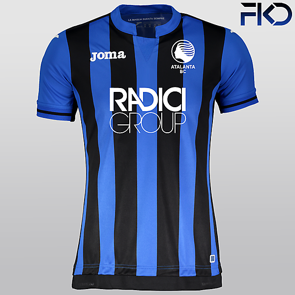 Atalanta BC 18-19 Home Shirt with New Crest