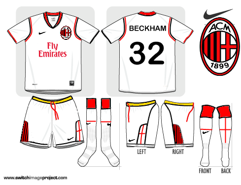 AC Milan Nike Away 2010-2011, new sponsor