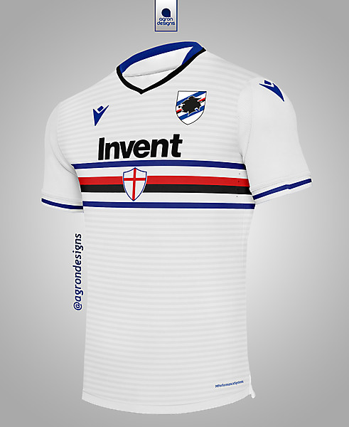MACRON SAMPDORIA 2020-21 AWAY KIT CONCEPT