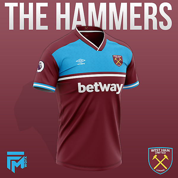 West Ham United 2020/21 Home Concept