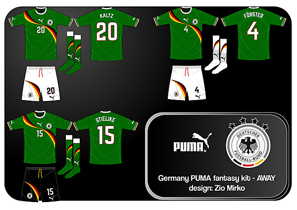 Germany PUMA fantasy kit - away dark green