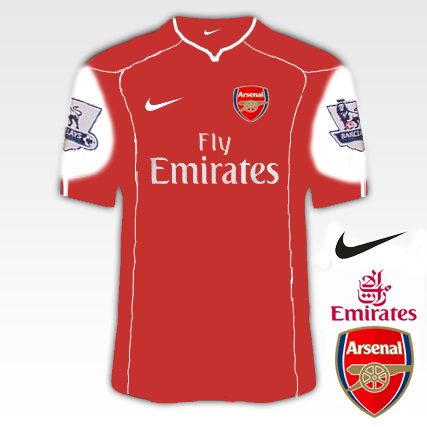 Arsenal 2010/11 Kit Designs