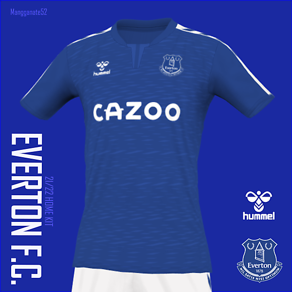 EVERTON HUMMEL 21-22 HOME KIT